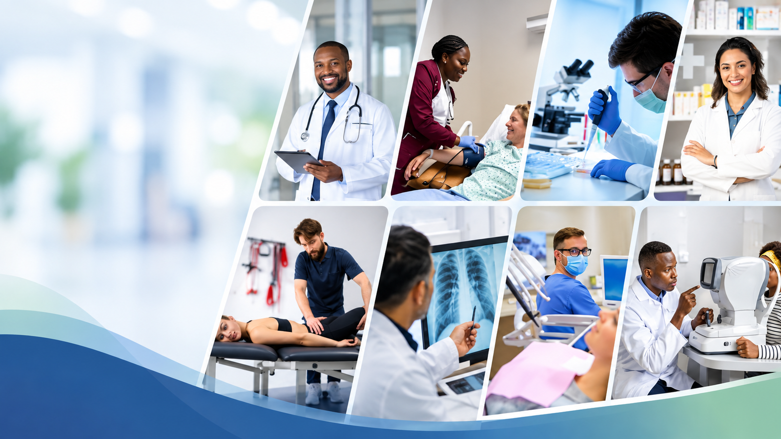 Healthcare professionals collaborating in a clinical setting